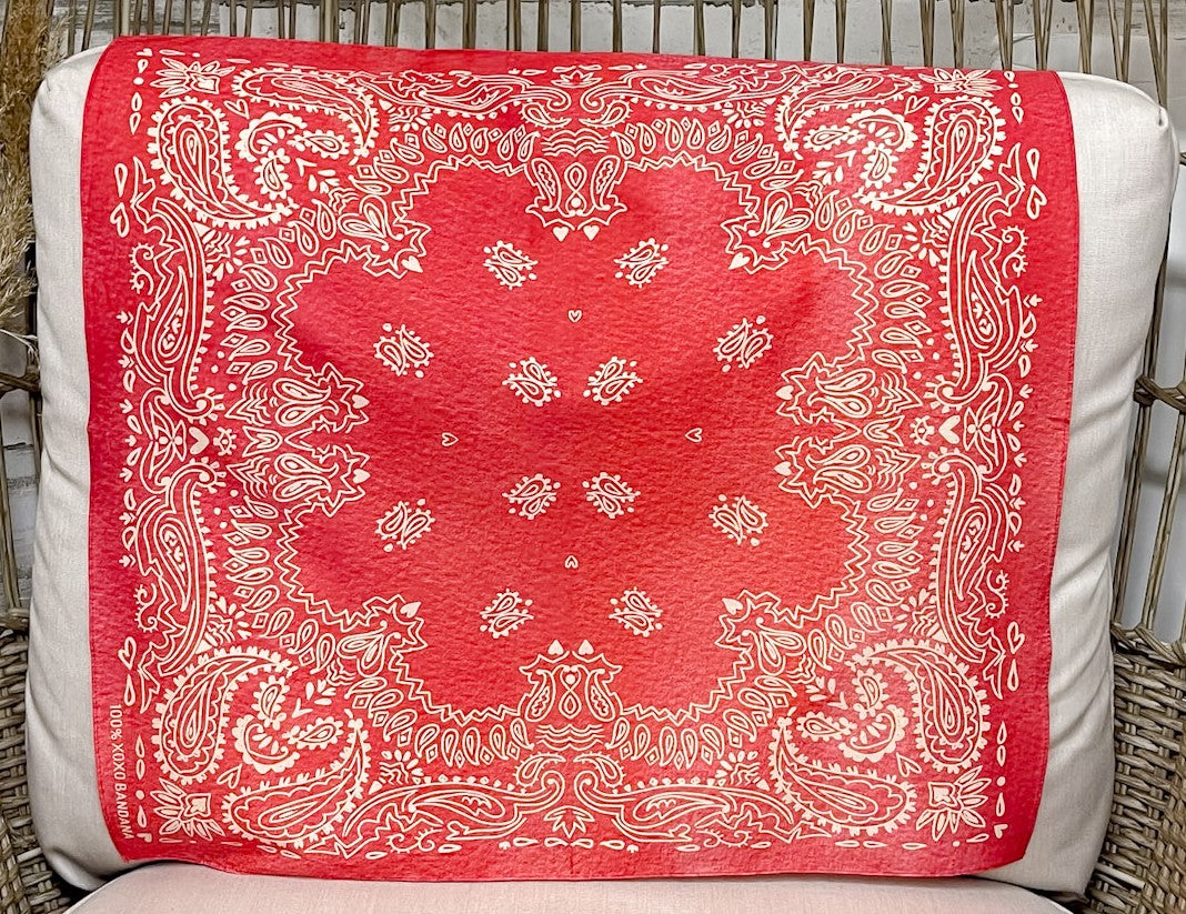 XOXO Art & Co | Red Bandana Scarf