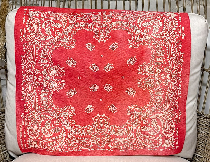 XOXO Art & Co | Red Bandana Scarf