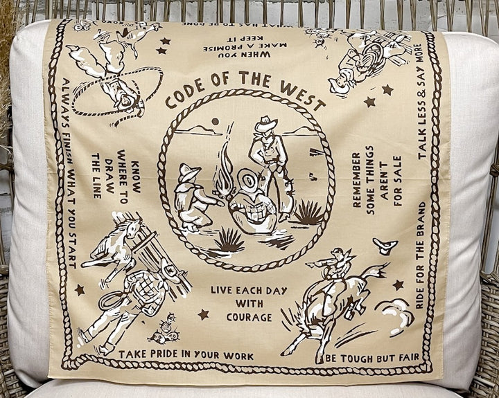 XOXO Art & Co | Code of the West Bandana Scarf