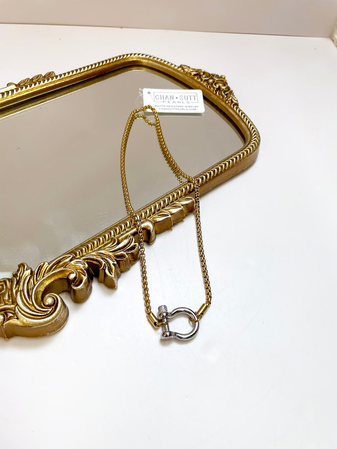 CHANSUTT PEARLS | The Locket Necklace in Gold with Silver Locket