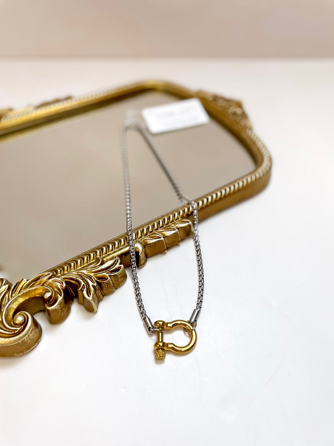 CHANSUTT PEARLS | The Locket Necklace in Silver with Gold Locket