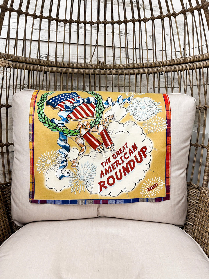 XOXO Art & Co | Great American Roundup Bandana Scarf in Cream