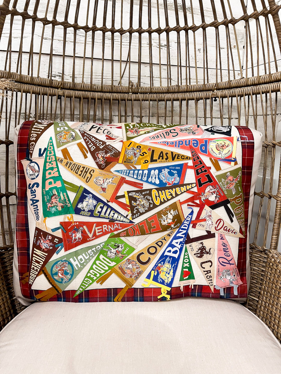 XOXO Art & Co | Rodeo Pennants Shorty Wild Rag Scarf in Multicolor