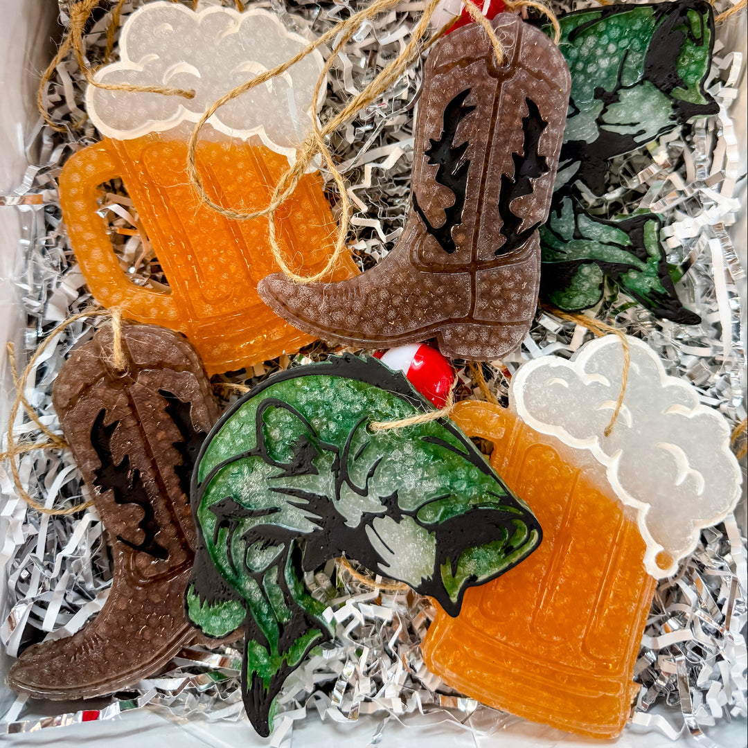 Hooked on Freshness Bass Freshie with Bobber Charm in Fierce - Giddy Up Glamour Boutique