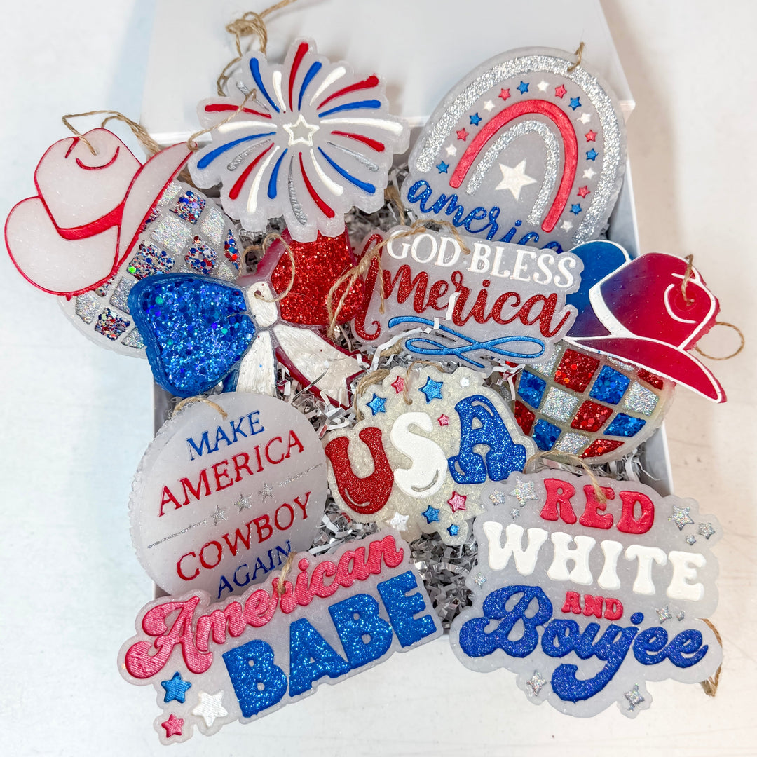 Gold Bless America Freshie in Americana