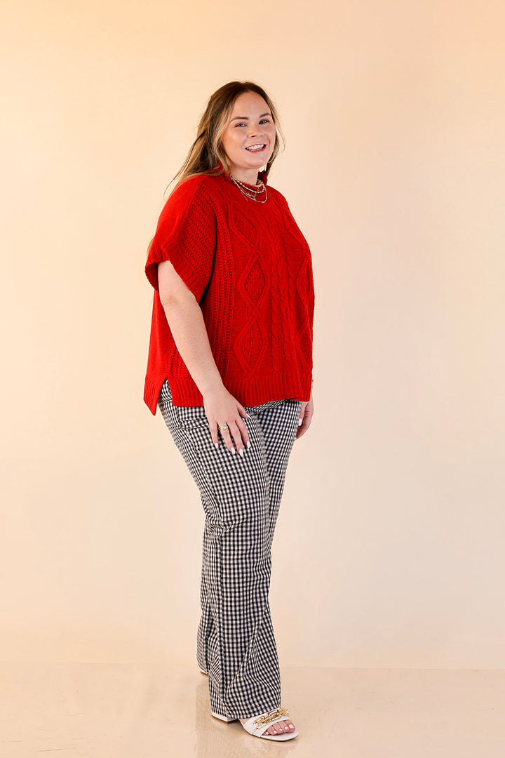 Simply Southern | Naturally Cool Gingham Checkered Print Boxer Pants in Black