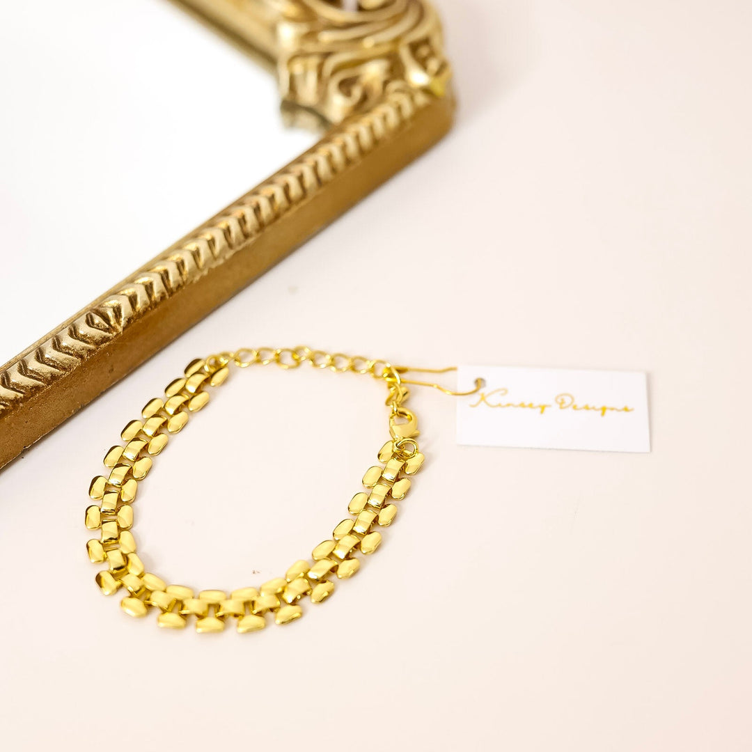 Kinsey Designs | Basque Double Layered Chain Bracelet in Gold