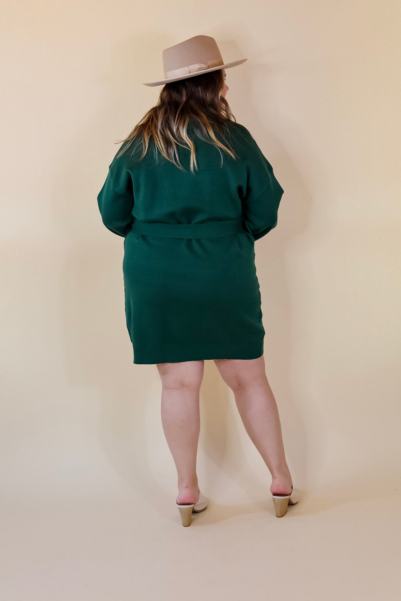 Hunter Green Sweater Dress