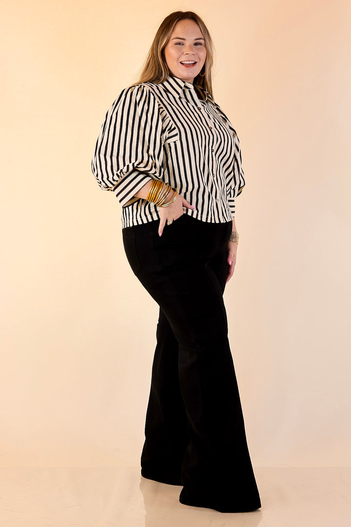 Judy Blue | Polished Perspective Retro Wide Leg Jean in Black