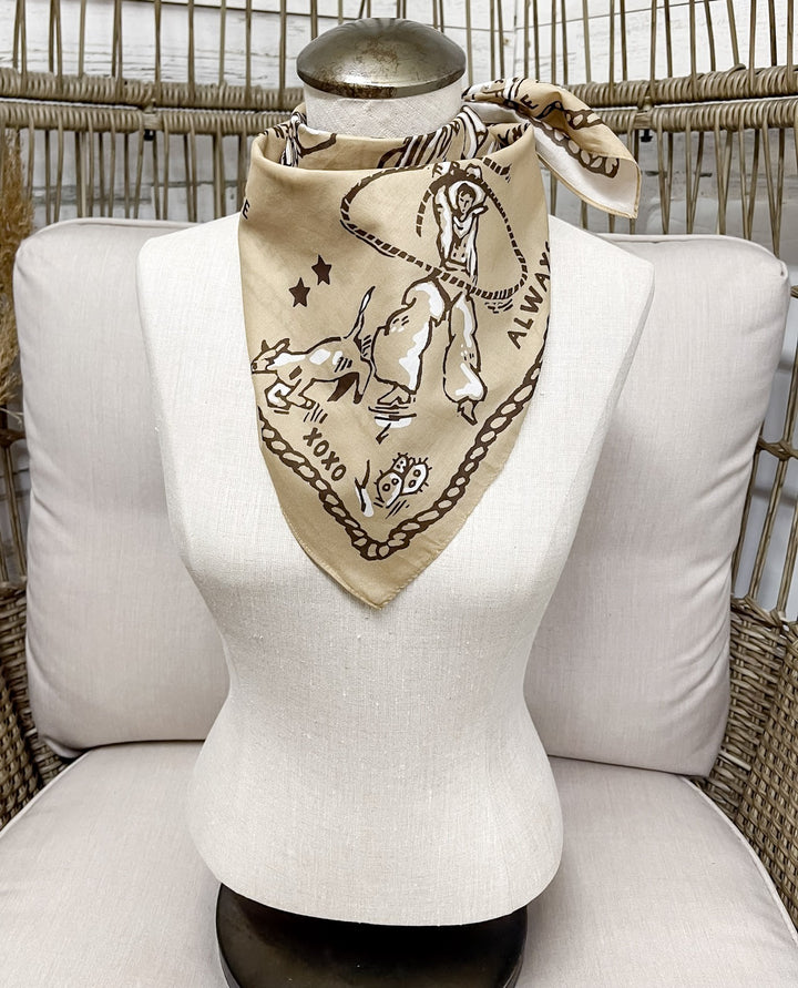 XOXO Art & Co | Code of the West Bandana Scarf