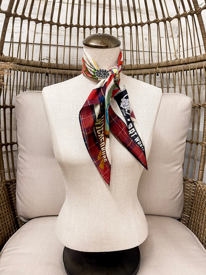 XOXO Art & Co | Rodeo Pennants Shorty Wild Rag Scarf in Multicolor