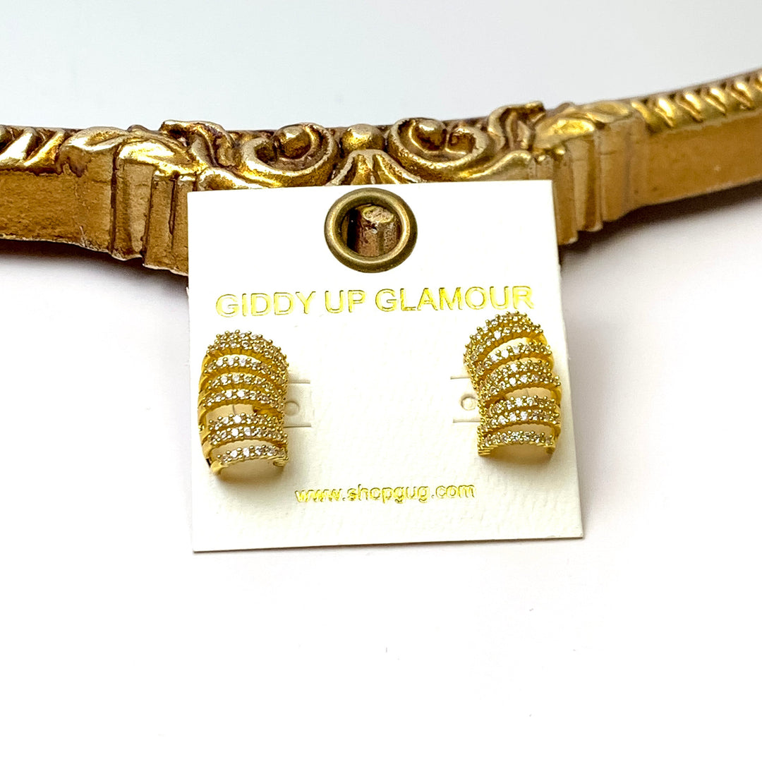 Bracha | Carlton Ear Cuff Earrings in Gold Tone - Giddy Up Glamour Boutique