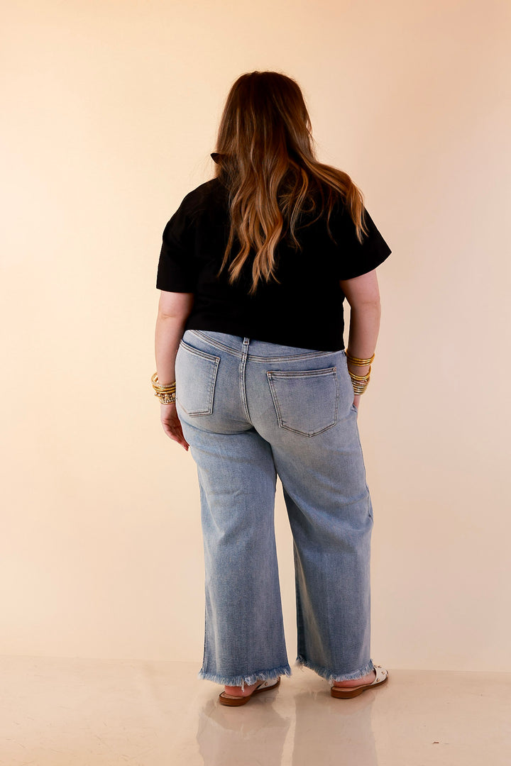 Casual Composure Button Front Short Sleeve Linen Top in Black