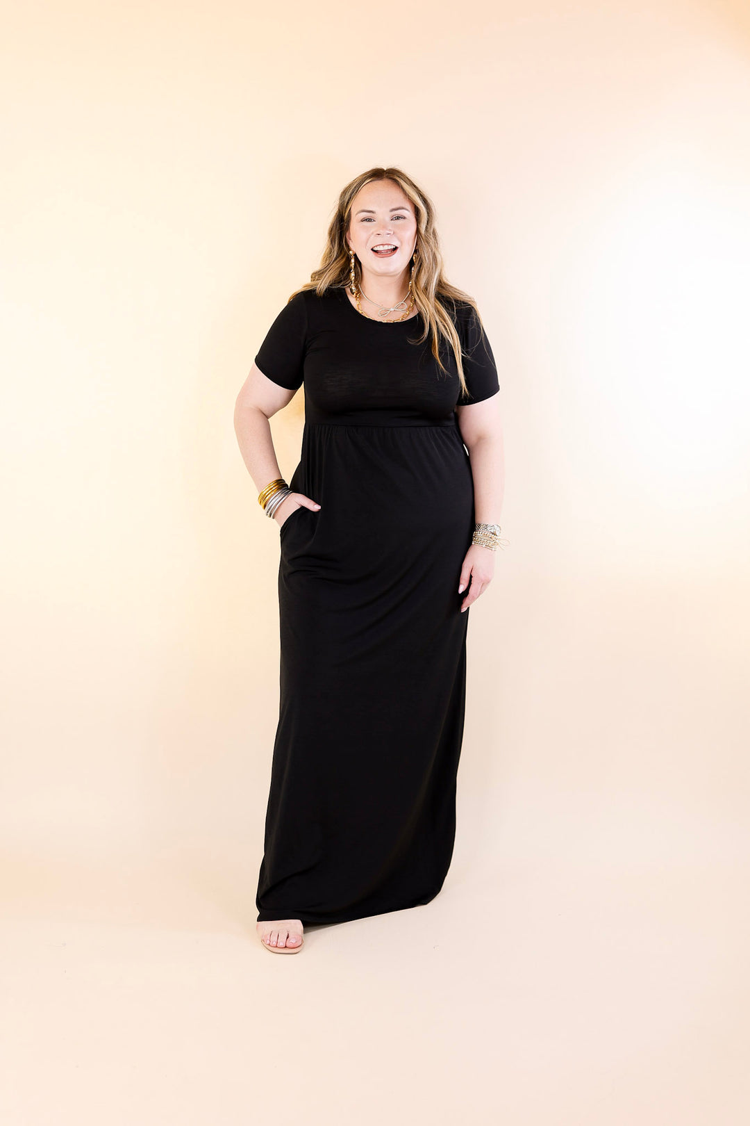 Black Babydoll Maxi Dress Giddy Up Glamour Boutique Black Babydoll Maxi Dress Giddy Up Glamour Boutique
