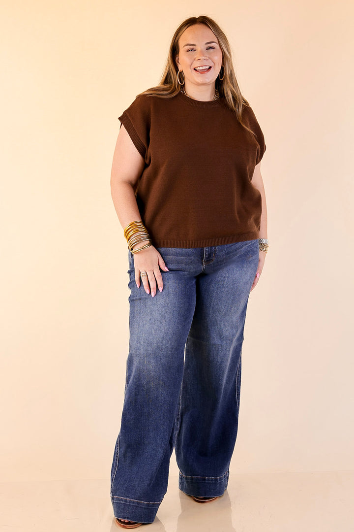 Judy Blue | Tailored Moves Retro Wide Leg Trouser Jean in Dark Wash