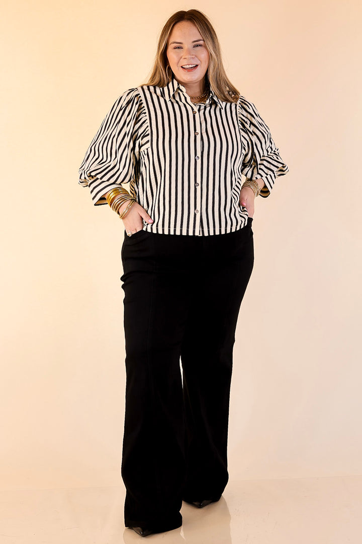 Judy Blue | Polished Perspective Retro Wide Leg Jean in Black