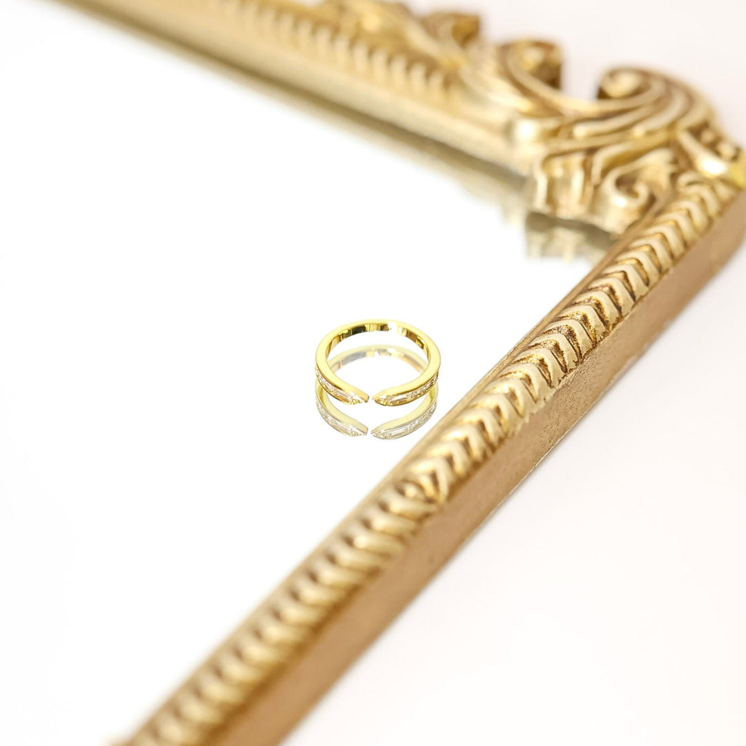 Kinsey Designs | Hayden Baguette adjustable Ring in Gold