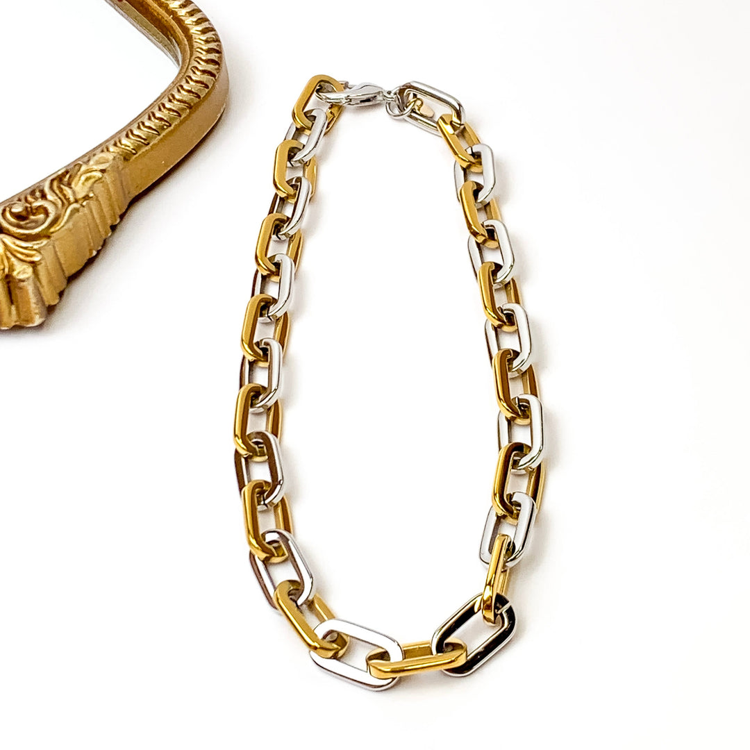 Bracha | Elle Gage Necklace in Two Tone - Giddy Up Glamour Boutique