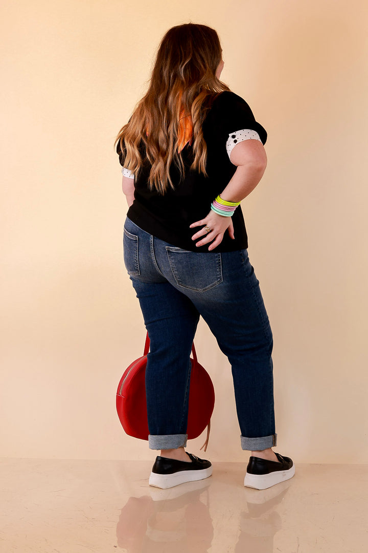 Judy Blue | Keep it Simple Billie Boyfriend Denim Jeans in True Indigo Dark Wash