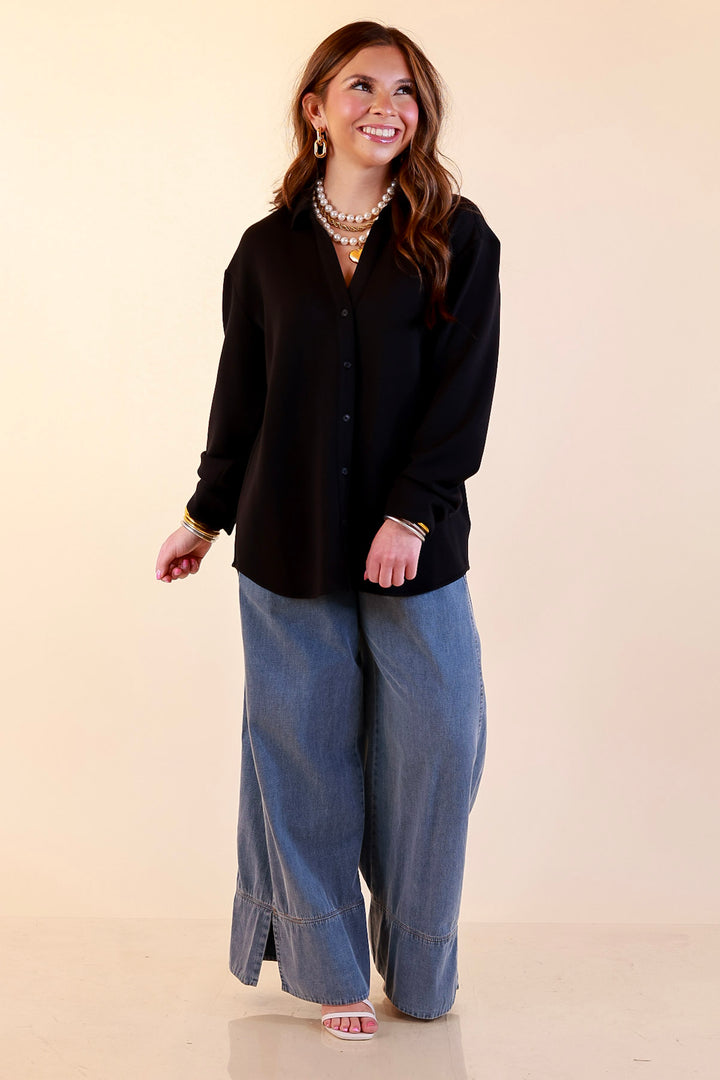 SPANX | AirEssentials Button Down Top in Black