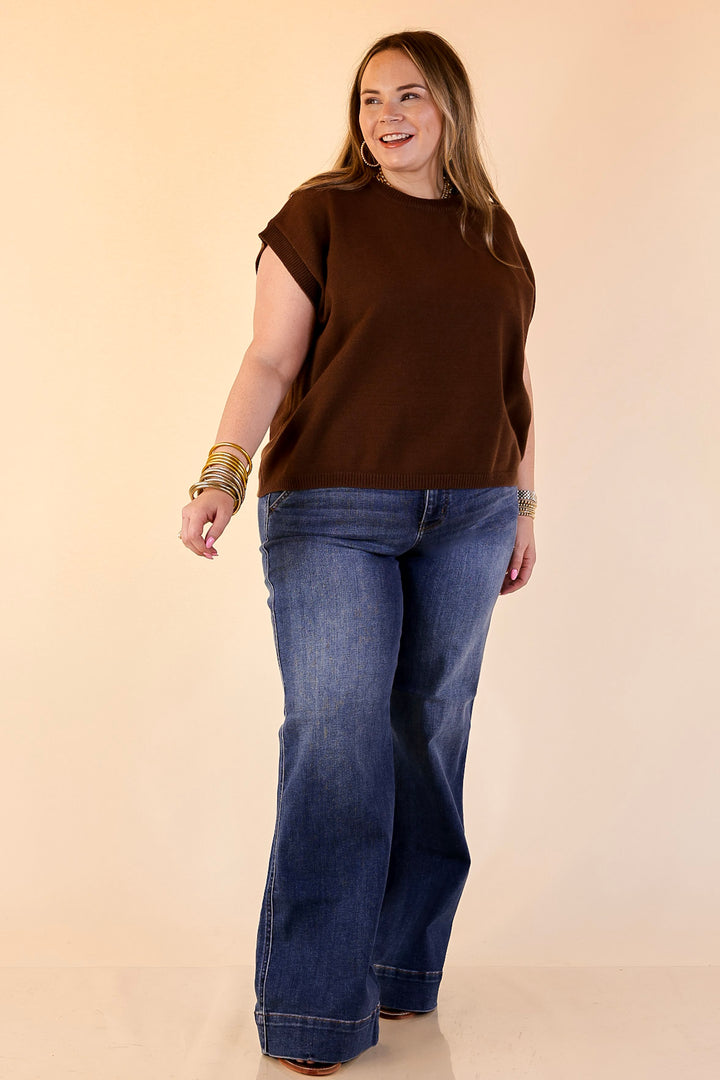 Judy Blue | Tailored Moves Retro Wide Leg Trouser Jean in Dark Wash