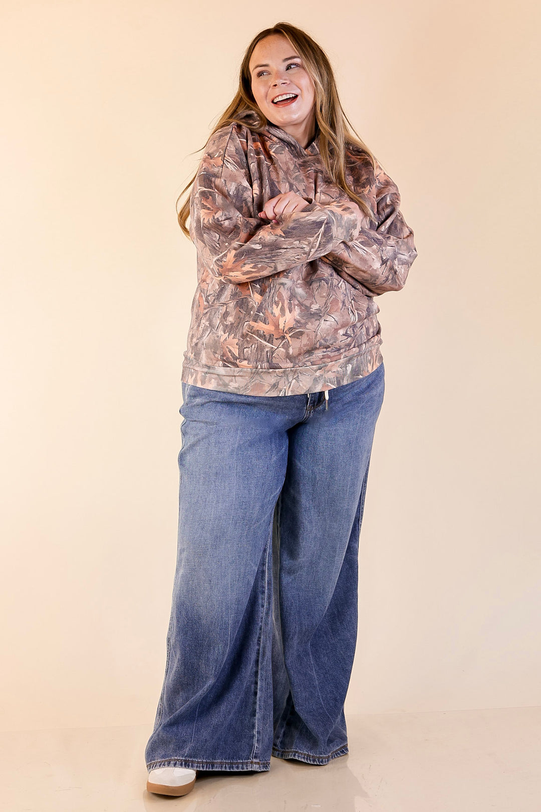 Simply Southern | Ready for Anything Long Sleeve Hoodie Sweatshirt in Camouflage