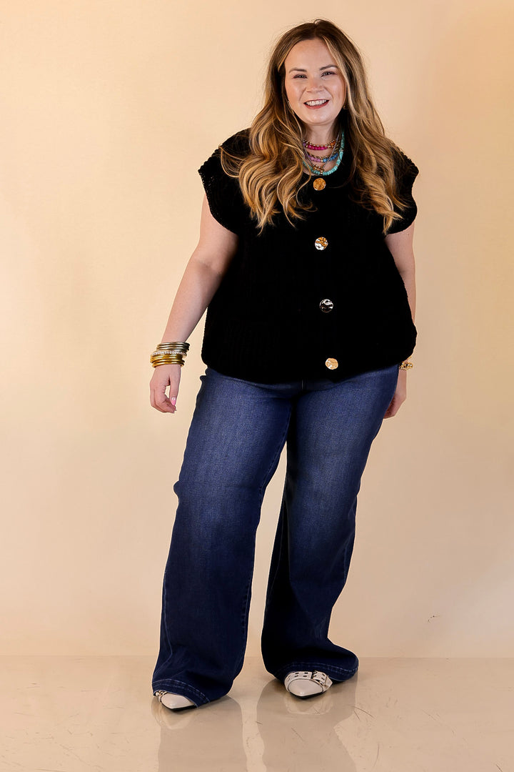 Risen | Always on Point Wide Leg Trouser Jeans in Dark Wash