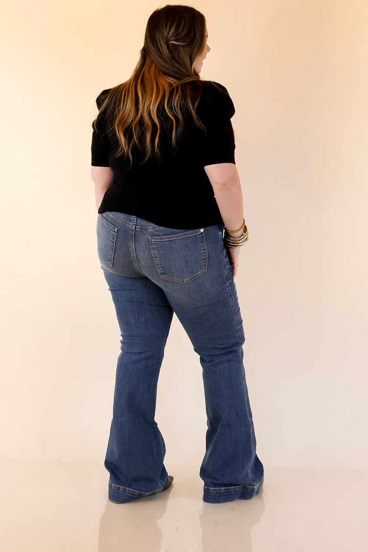 Judy Blue | Signature Style Tummy Control Trouser Jean in Medium Wash