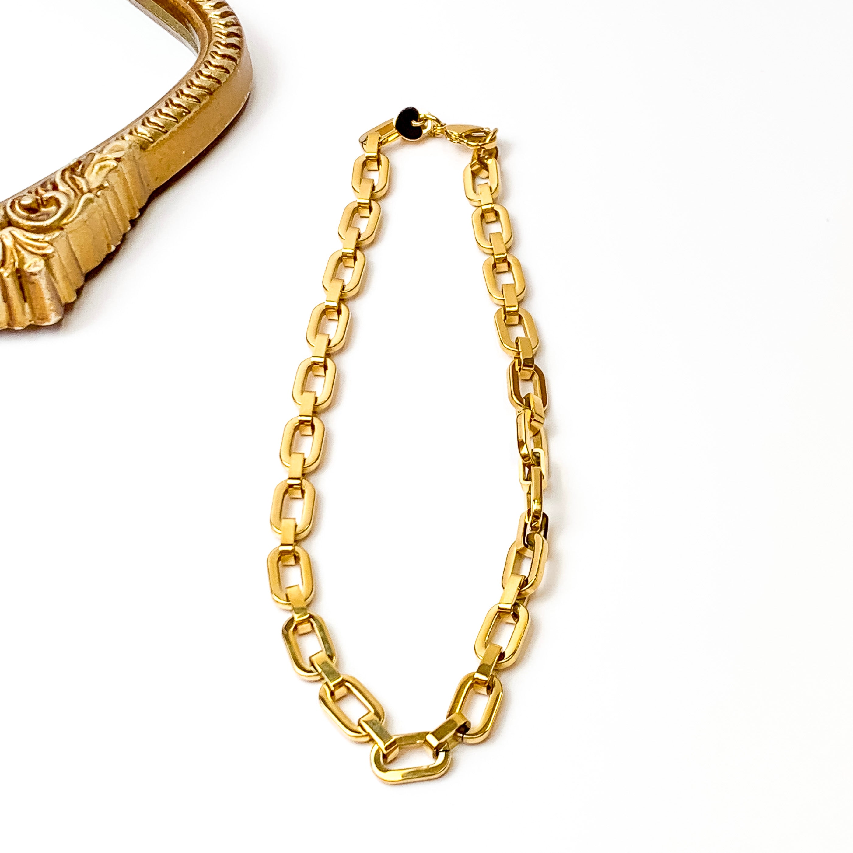Bracha | Frances Chain Necklace in Gold Tone - Giddy Up Glamour Boutique