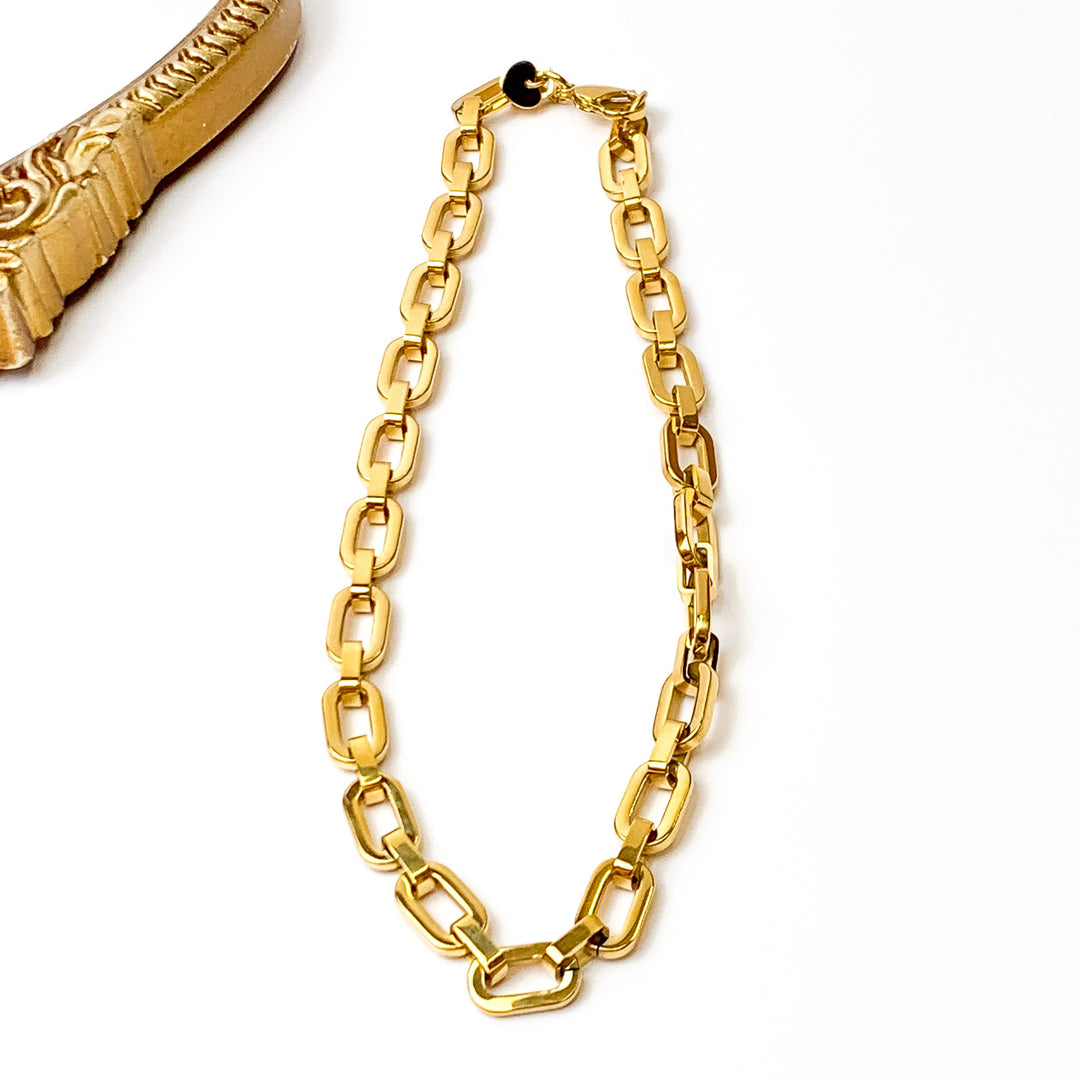 Bracha | Frances Chain Necklace in Gold Tone - Giddy Up Glamour Boutique