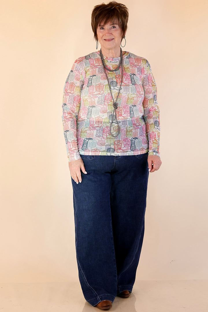 Judy Blue | Front and Center Front Patch Pocket Retro Wide Leg Trouser Jean in Dark Wash