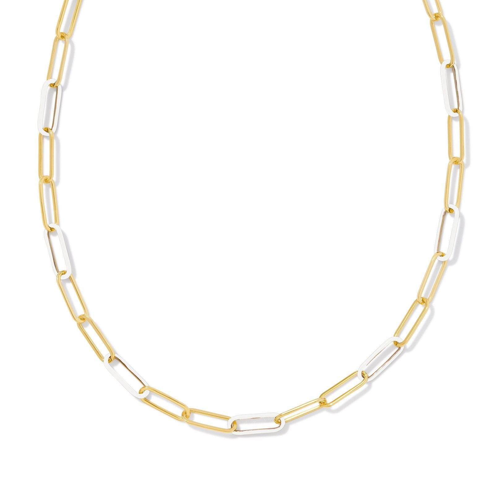 Kendra Scott | Ainsley Gold Convertible Chain Necklace in White Enamel