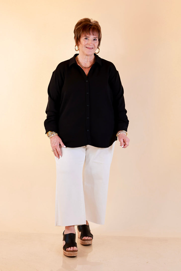 SPANX | AirEssentials Button Down Top in Black