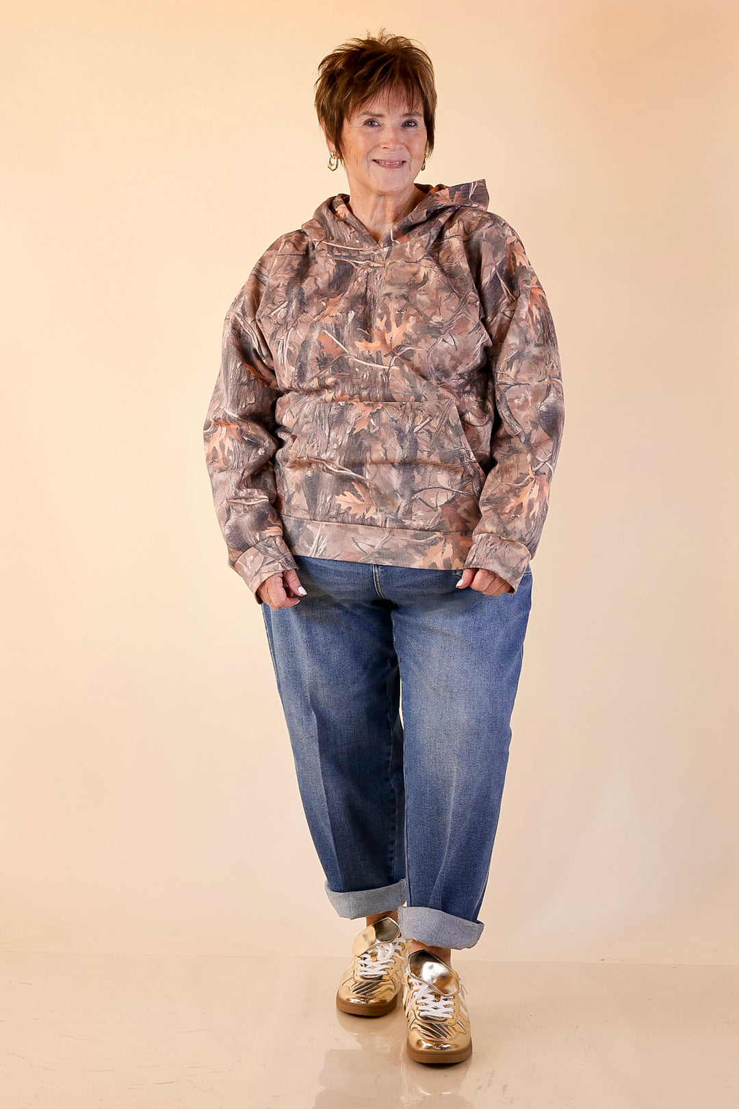 Simply Southern | Ready for Anything Long Sleeve Hoodie Sweatshirt in Camouflage