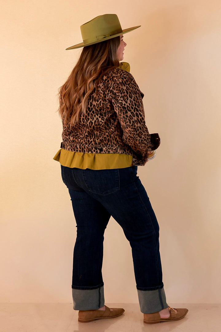 Judy Blue | The Go-To Layer Rigid Magic Classic Denim Jacket in Leopard Print