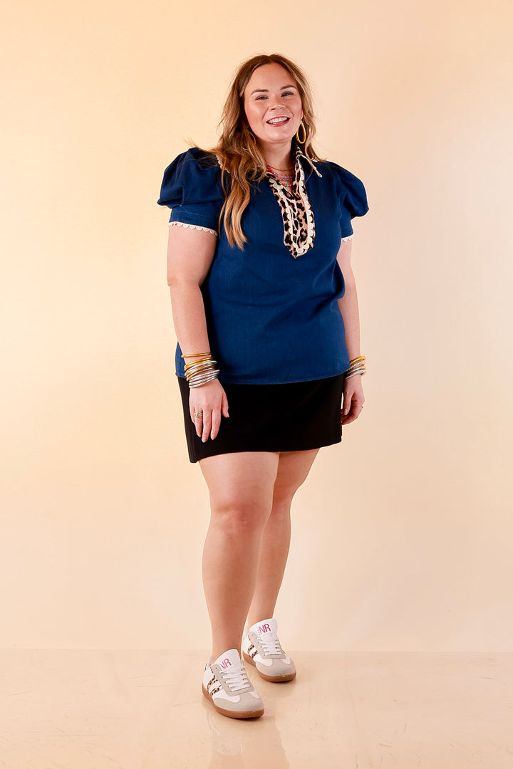 SPANX | AirEssentials® French Rib Skort with Short Lining and Phone Pocket in Black