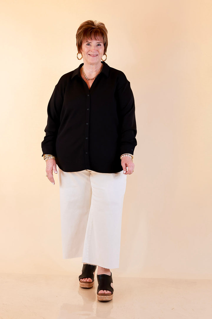 SPANX | AirEssentials Button Down Top in Black