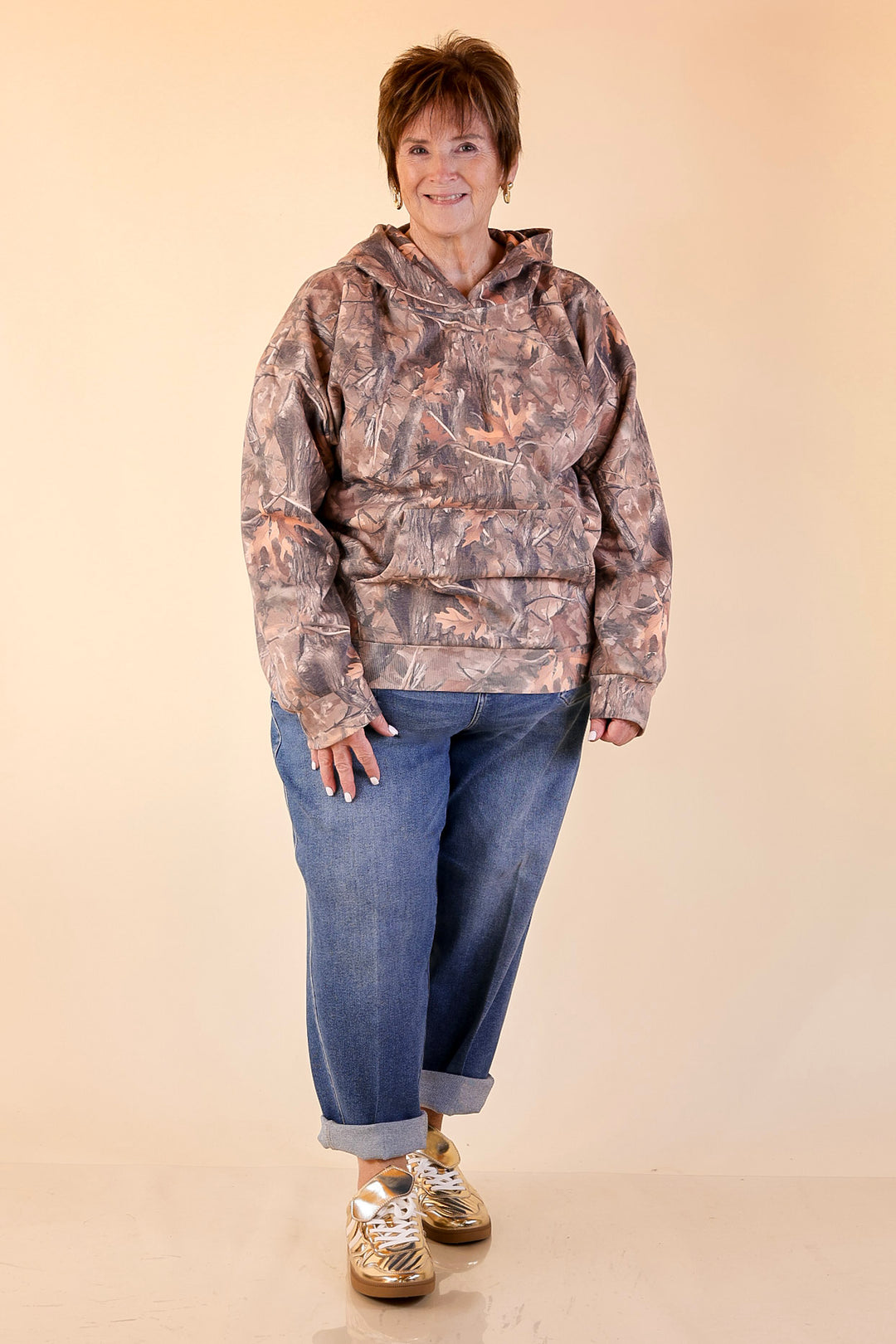 Simply Southern | Ready for Anything Long Sleeve Hoodie Sweatshirt in Camouflage