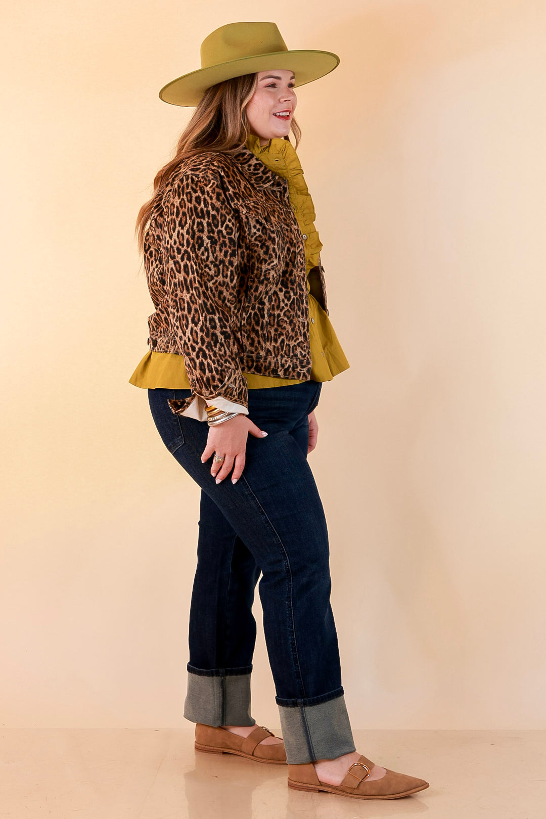 Judy Blue | The Go-To Layer Rigid Magic Classic Denim Jacket in Leopard Print