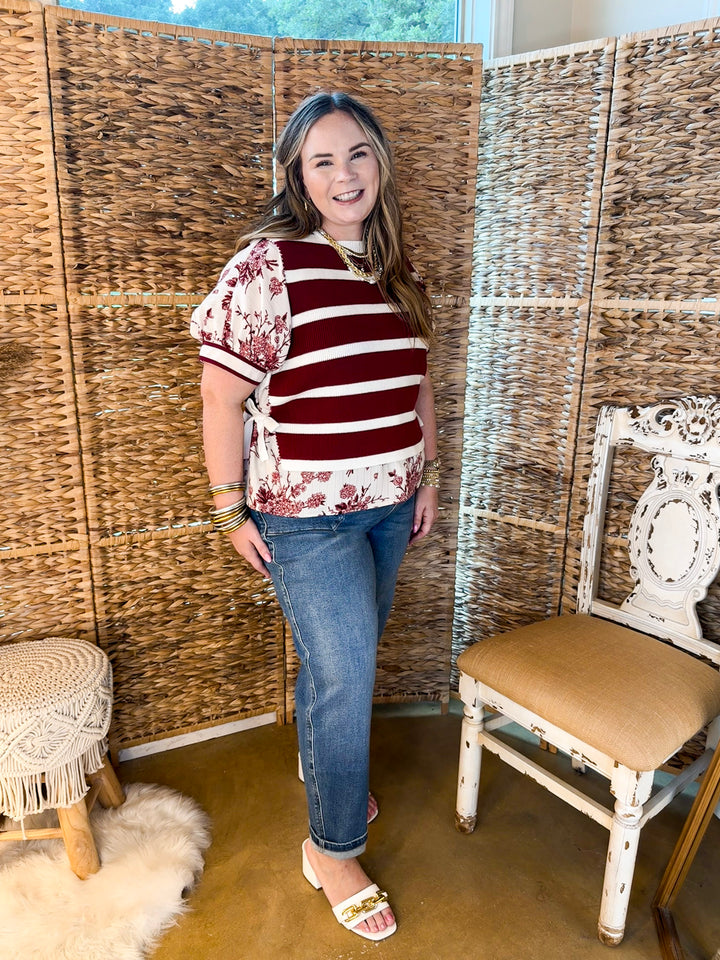 Judy Blue | Feeling Posh Soft Barrel Denim Jean in Dark Wash