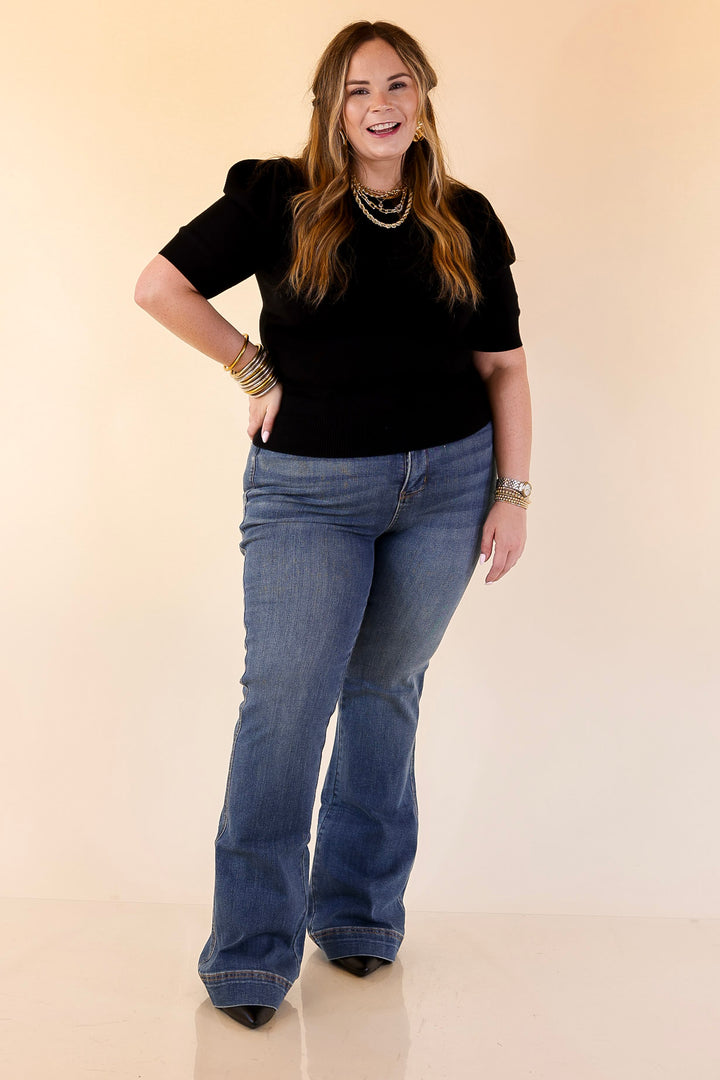 Judy Blue | Signature Style Tummy Control Trouser Jean in Medium Wash