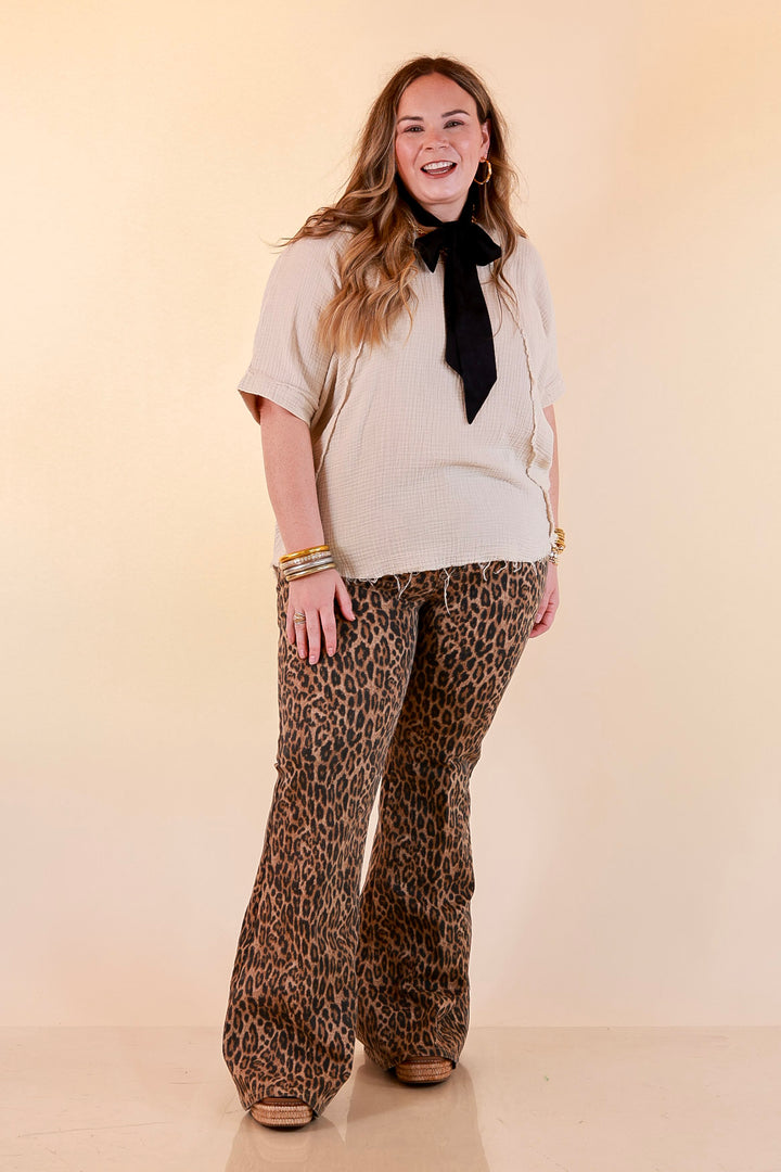 Judy Blue | Untamed Elegance Luxe Ultra Flare Jeans in Leopard Print