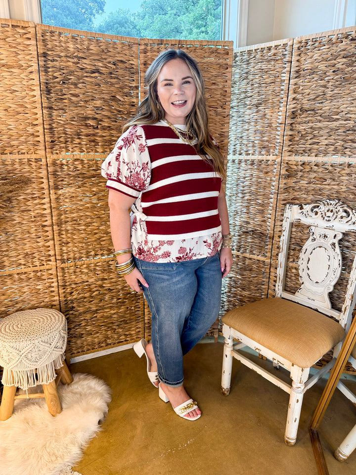 Judy Blue | Feeling Posh Soft Barrel Denim Jean in Dark Wash