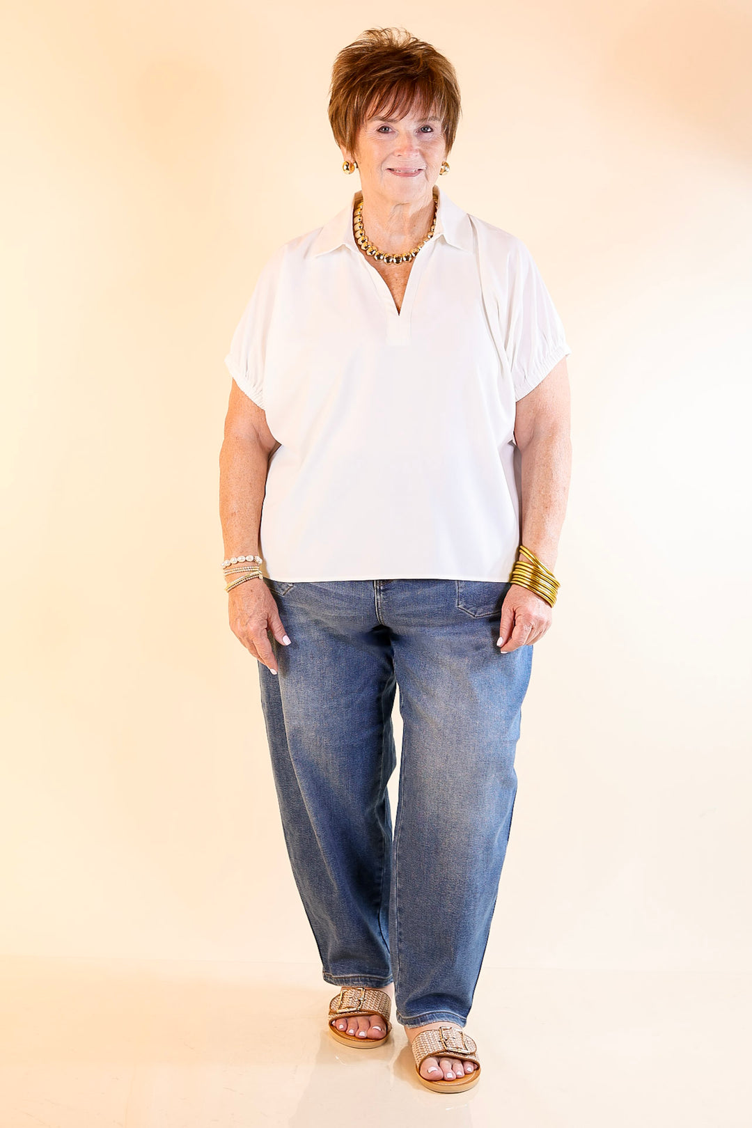 Judy Blue | Feeling Posh Soft Barrel Denim Jean in Dark Wash