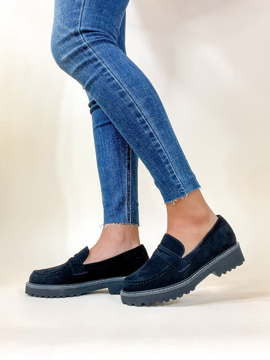 Corky's | Boost Slip On Suede Loafers in Black - Giddy Up Glamour Boutique