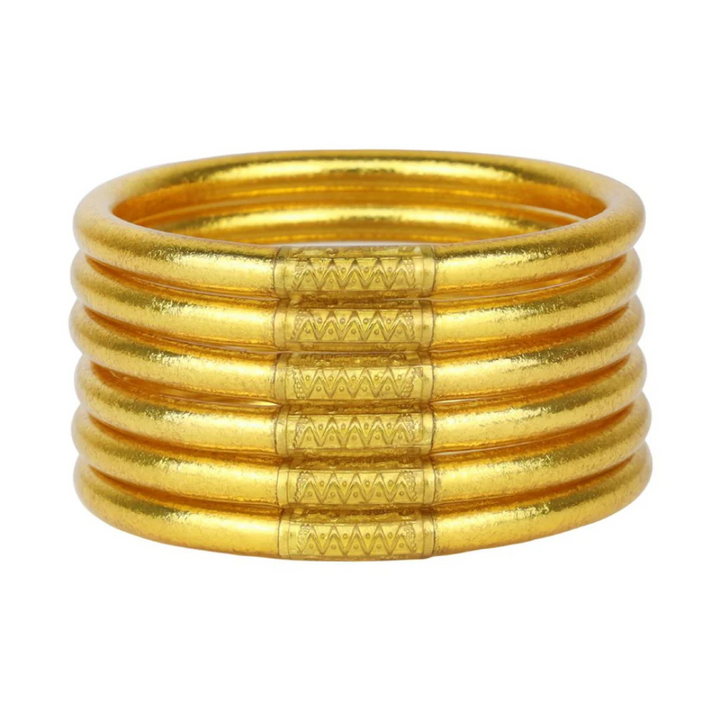 BuDhaGirl | Set of Six | All Weather Bangles in Gold