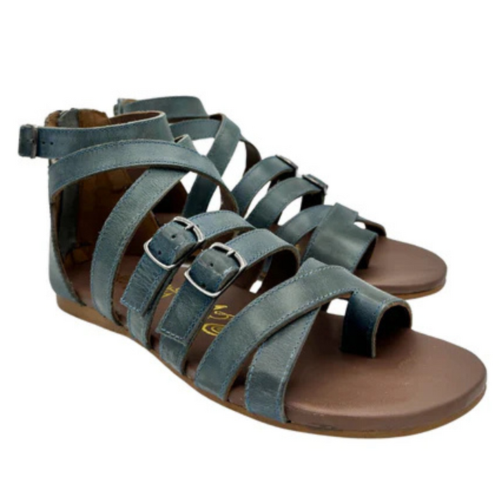 Online Exclusive | Blair Multi-Strap Sandals in Teal Blue
