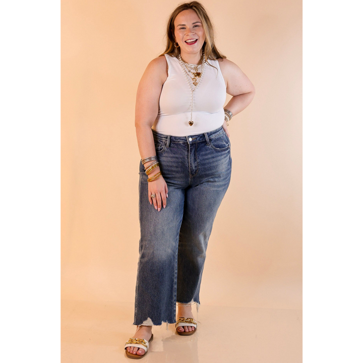 Sunshine State of Mind Tank Top Bodysuit in White
