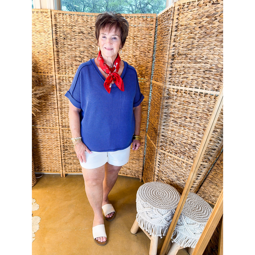 Judy Blue | Clean Slate Cuffed Shorts in White