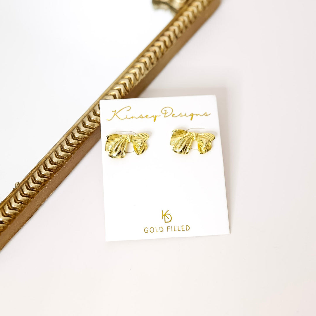 Kinsey Designs | Izzy Bow Stud Earrings in Gold